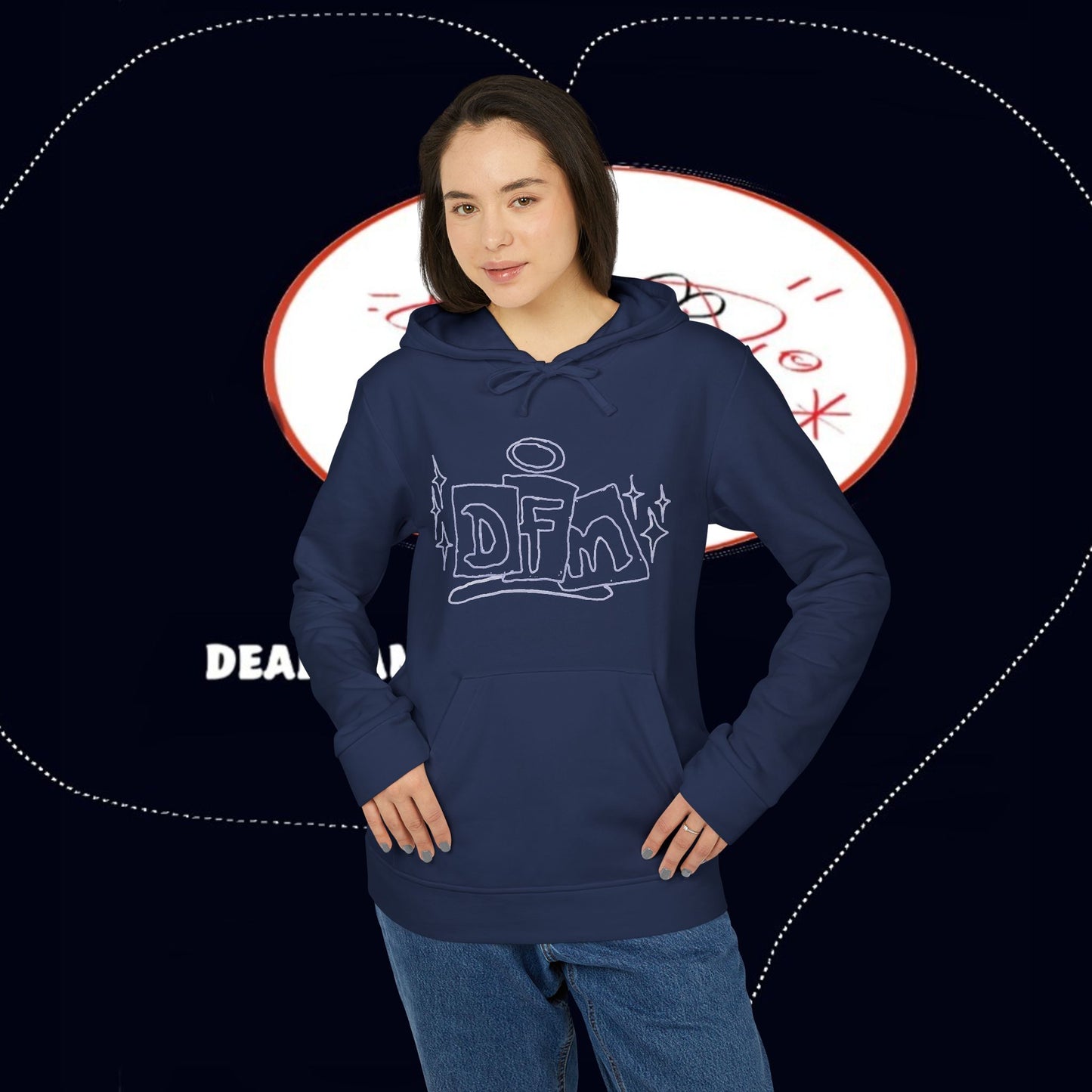 adidas® X deadfamil® Unisex Fleece Hoodie