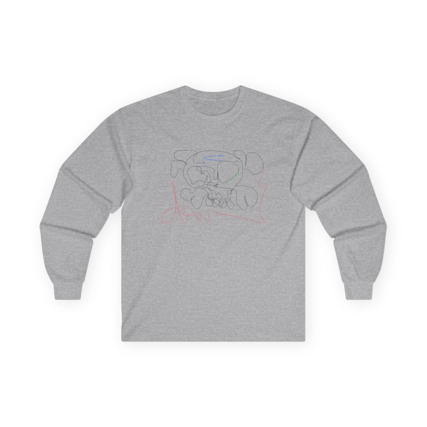 Unisex deadfamily rose cross long sleeve