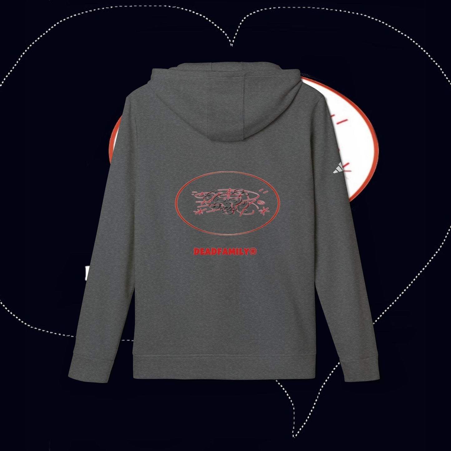 Deadfamily® X adidas® Unisex Fleece Hoodie