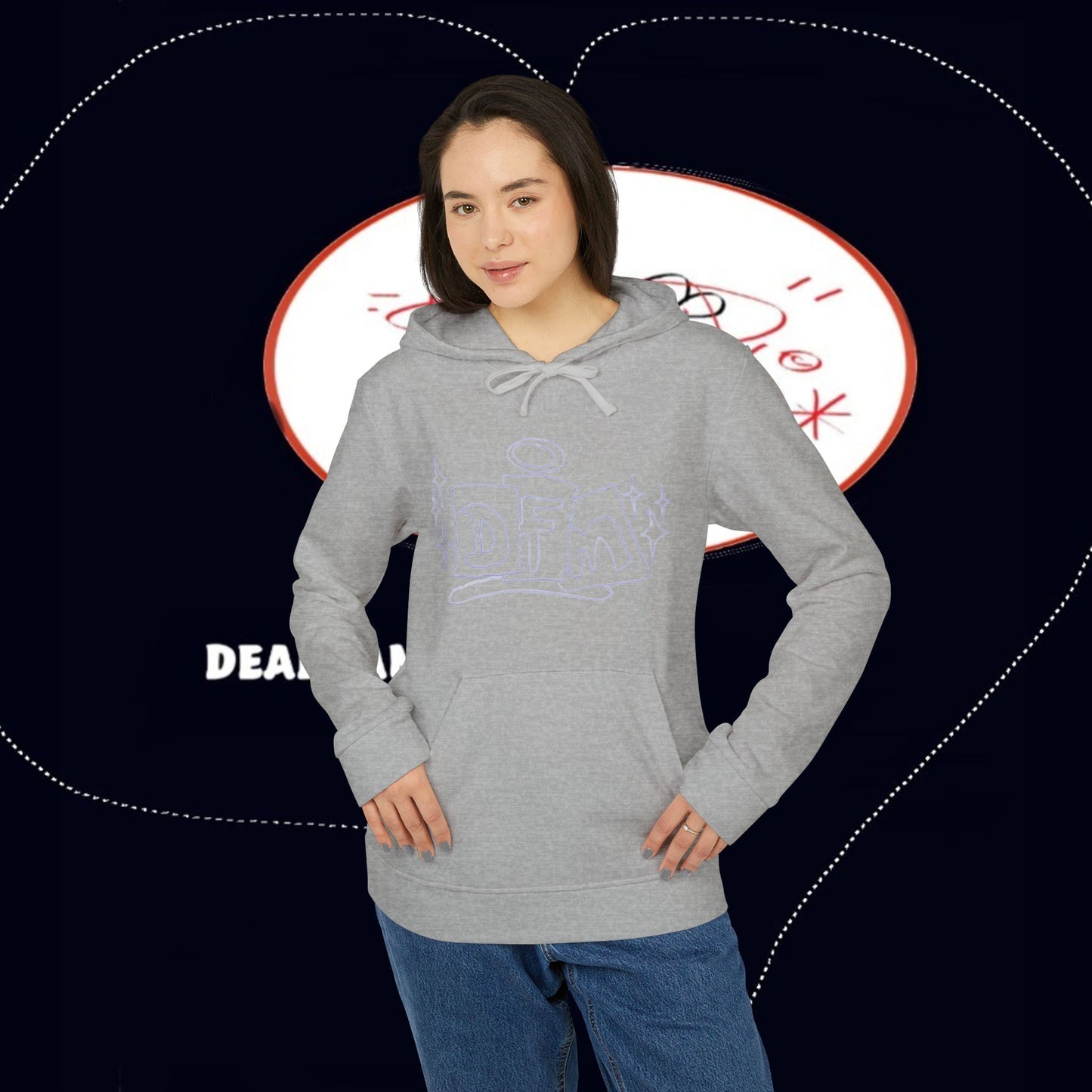 adidas® X deadfamil® Unisex Fleece Hoodie