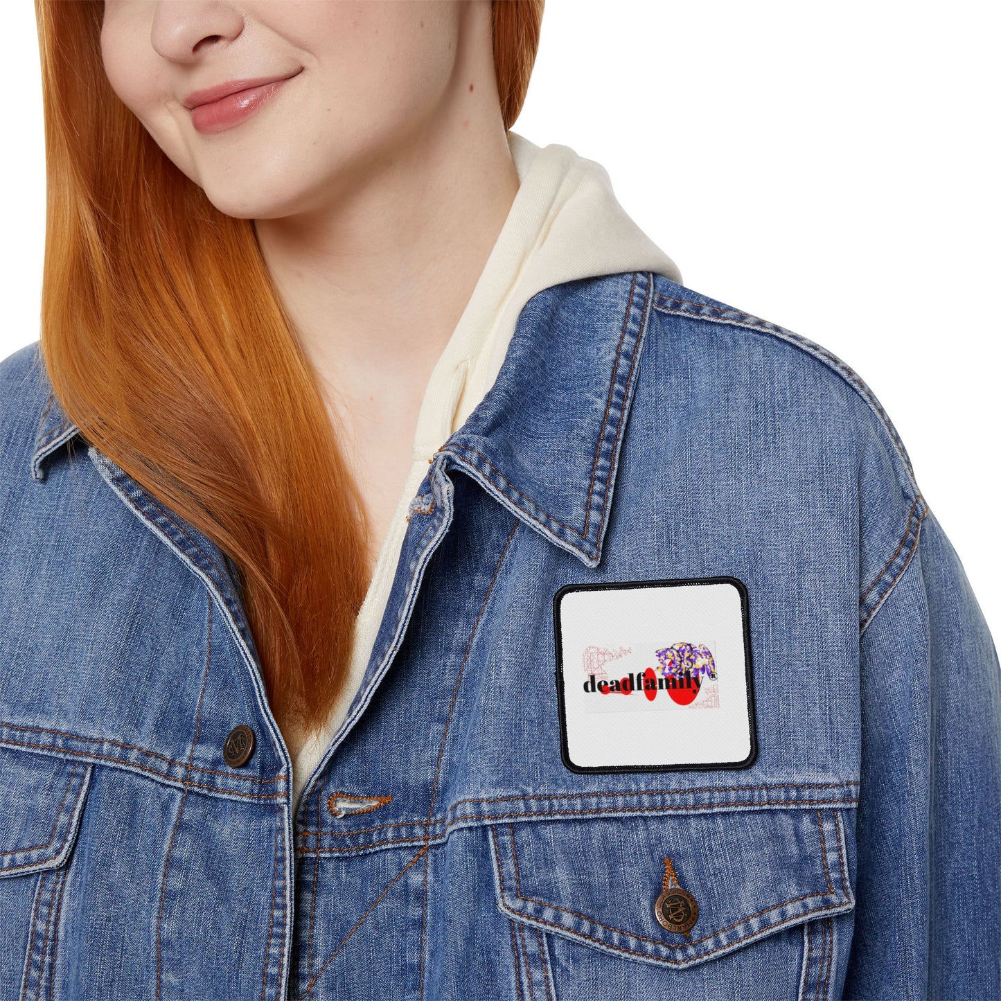 Iron-On Deadfamily ® logo brand Patches