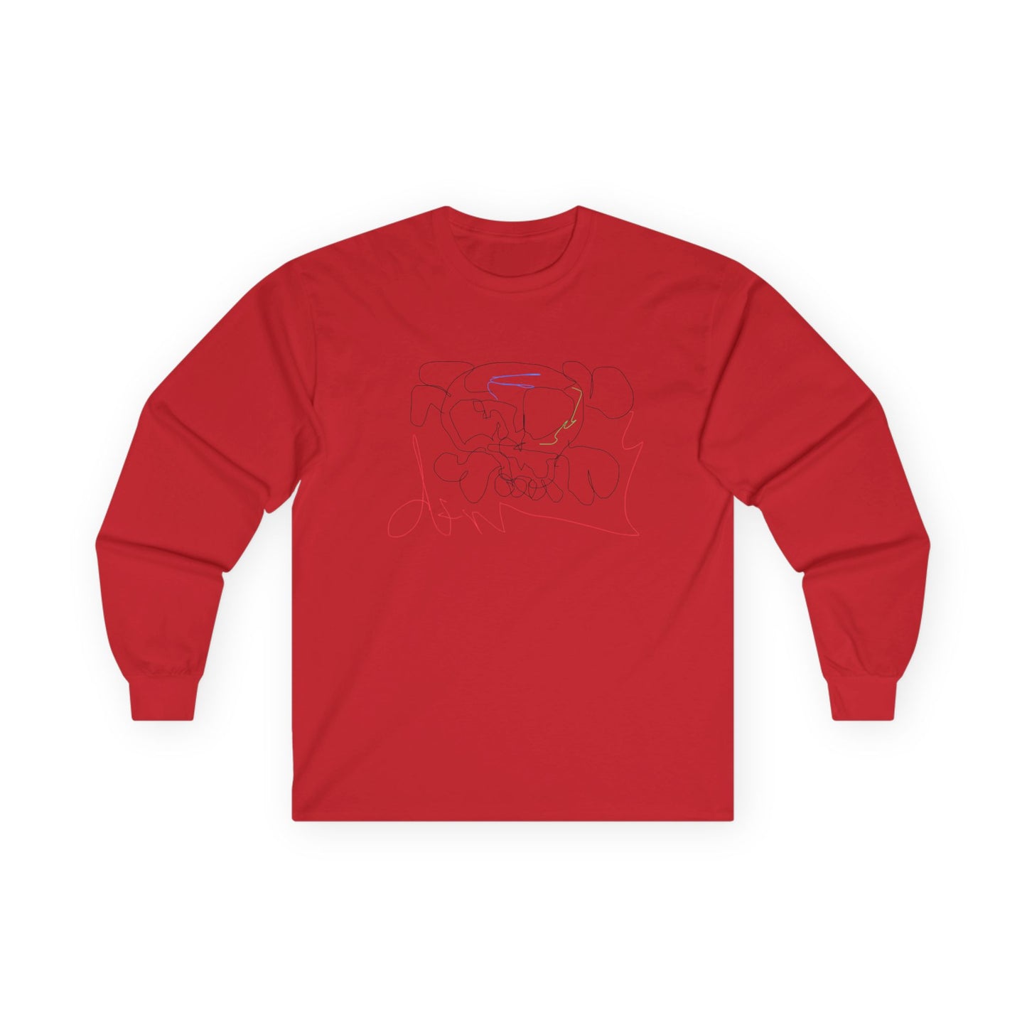 Unisex deadfamily rose cross long sleeve