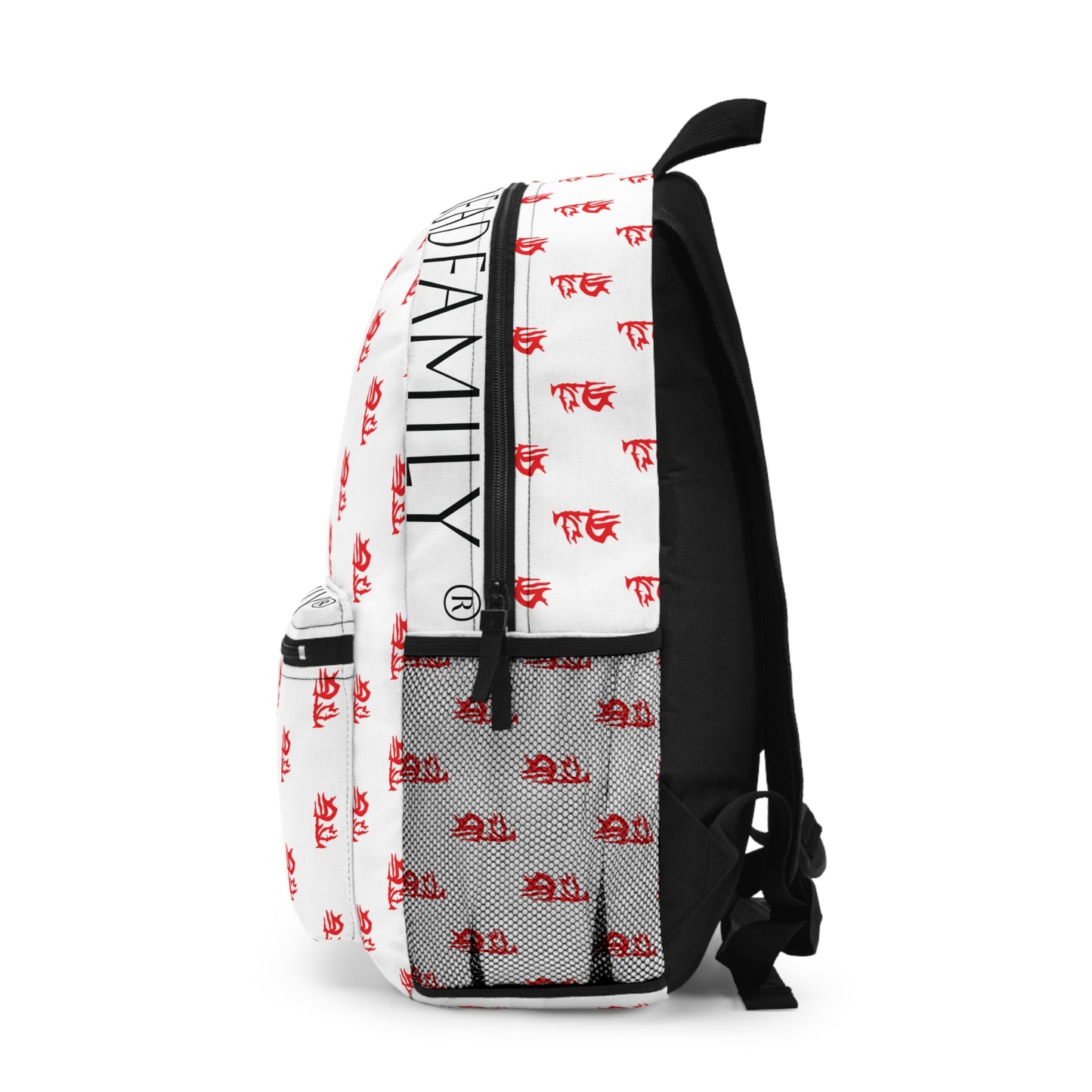 DEADFAMILY ® hand drawn flame df ogo BACKPACK