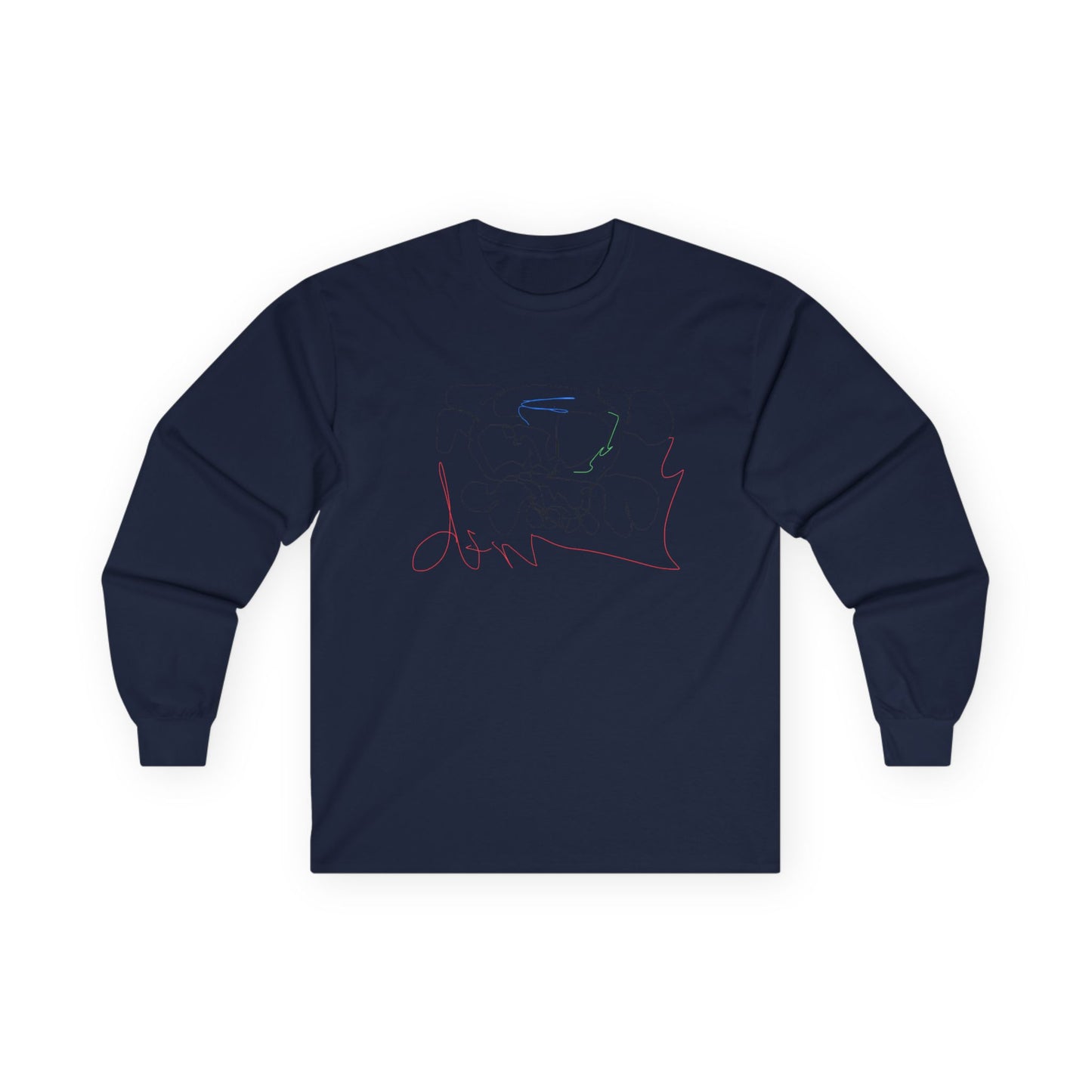 Unisex deadfamily rose cross long sleeve
