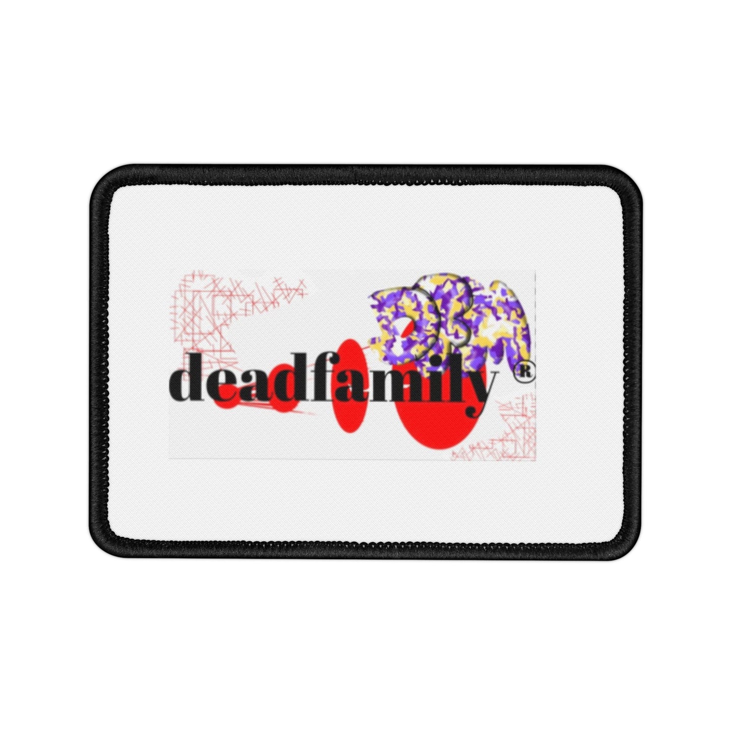 Iron-On Deadfamily ® logo brand Patches