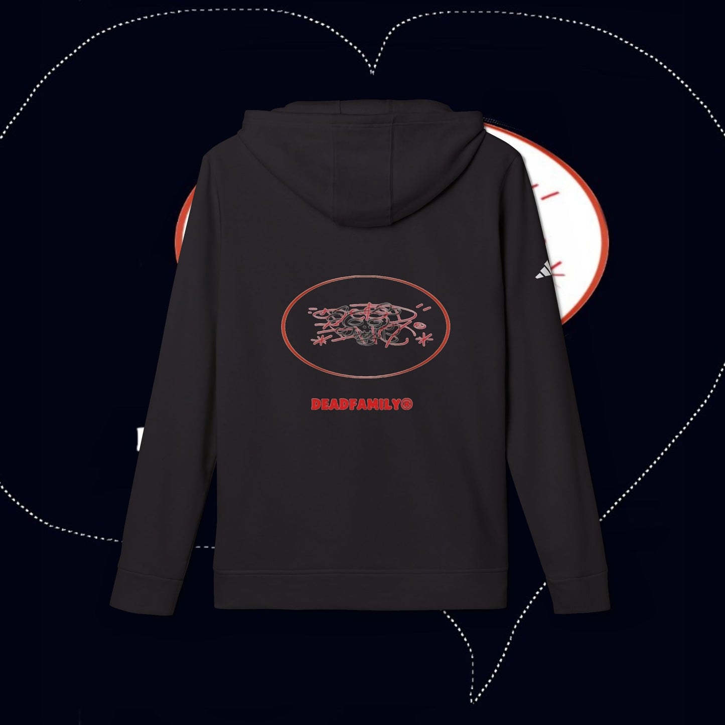 Deadfamily® X adidas® Unisex Fleece Hoodie