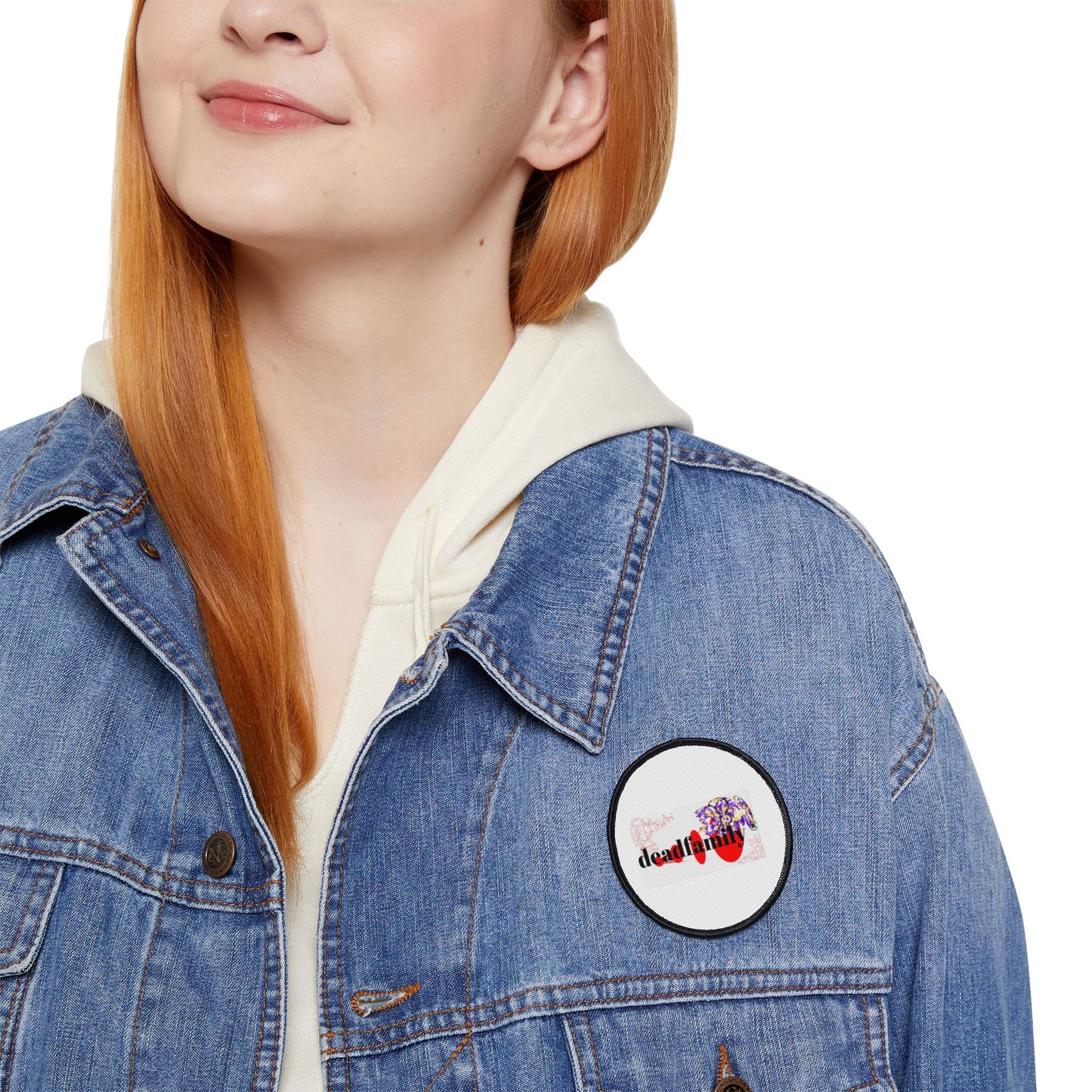 Iron-On Deadfamily ® logo brand Patches