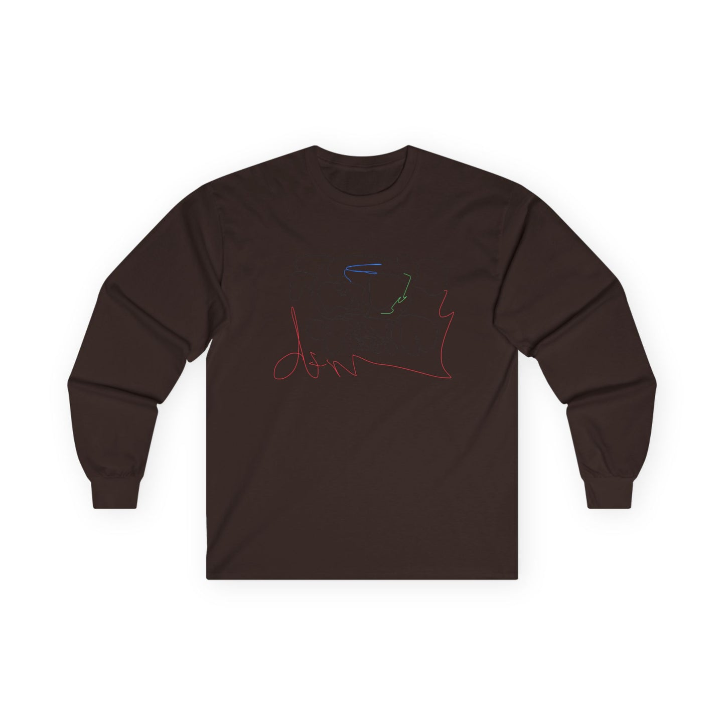 Unisex deadfamily rose cross long sleeve