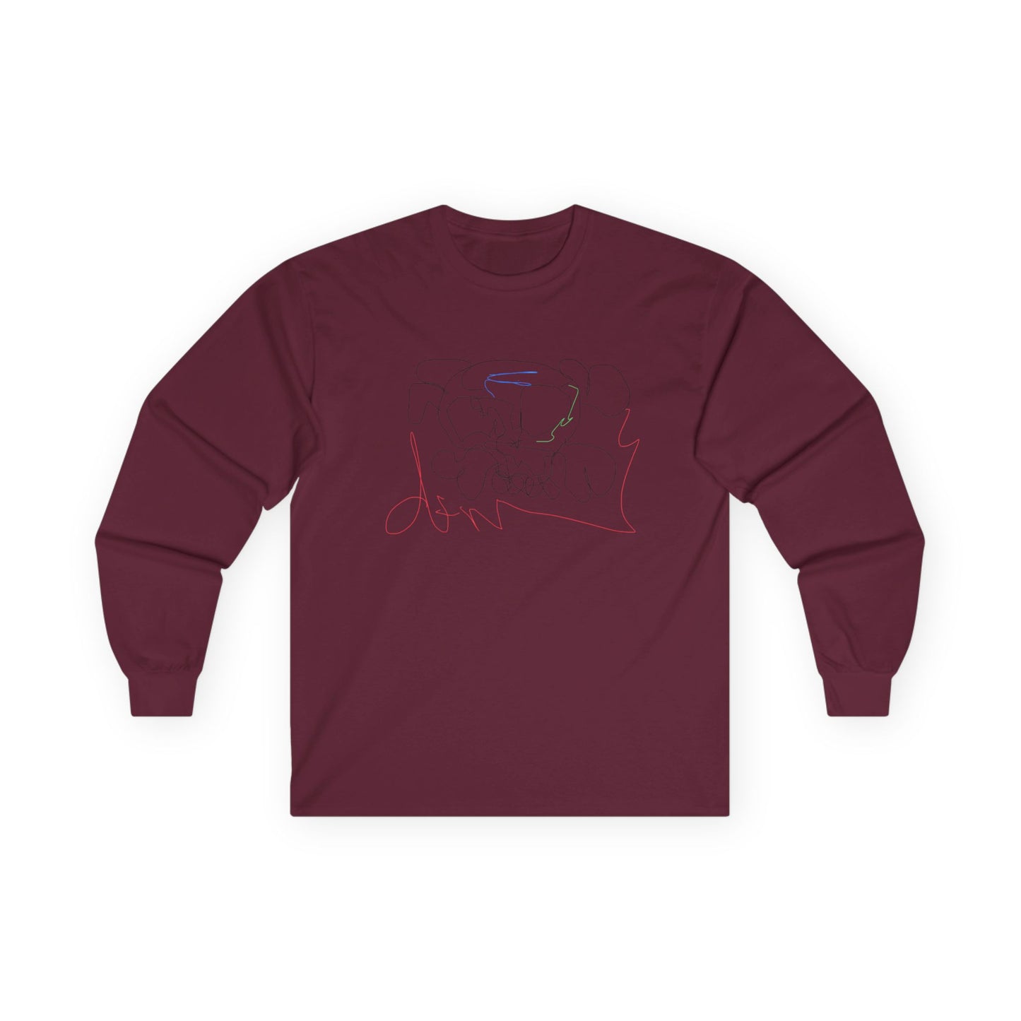 Unisex deadfamily rose cross long sleeve
