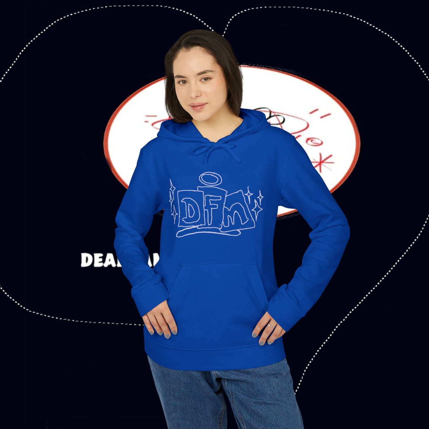 adidas® X deadfamil® Unisex Fleece Hoodie