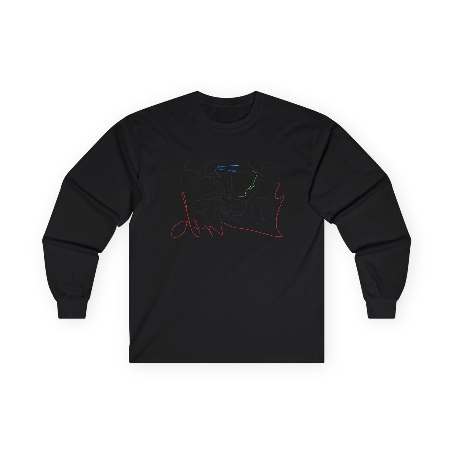 Unisex deadfamily rose cross long sleeve
