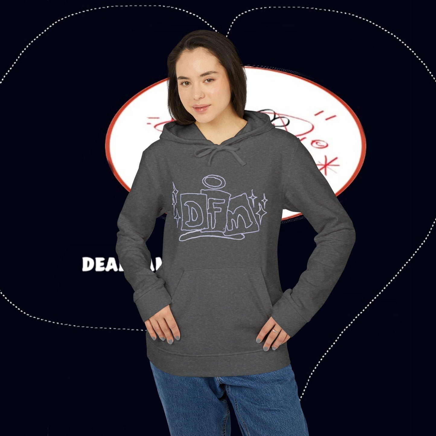 adidas® X deadfamil® Unisex Fleece Hoodie