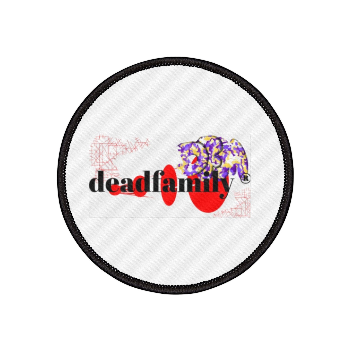 Iron-On Deadfamily ® logo brand Patches