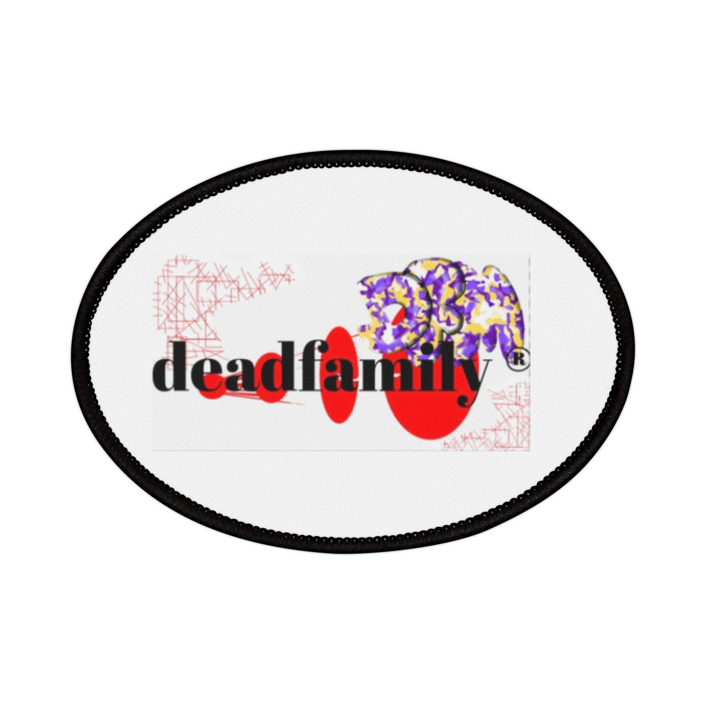 Iron-On Deadfamily ® logo brand Patches