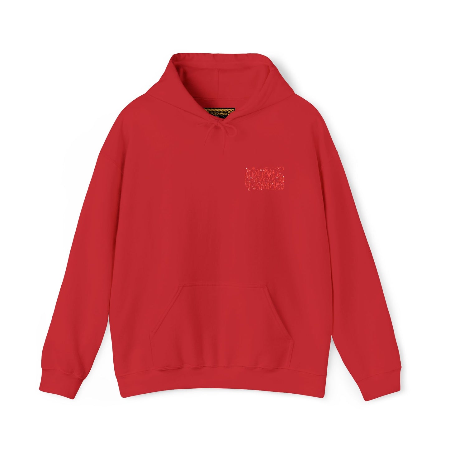 Deadfamily wildstyle font embroided Unisex Heavy Blend™ Hooded Sweatshirt
