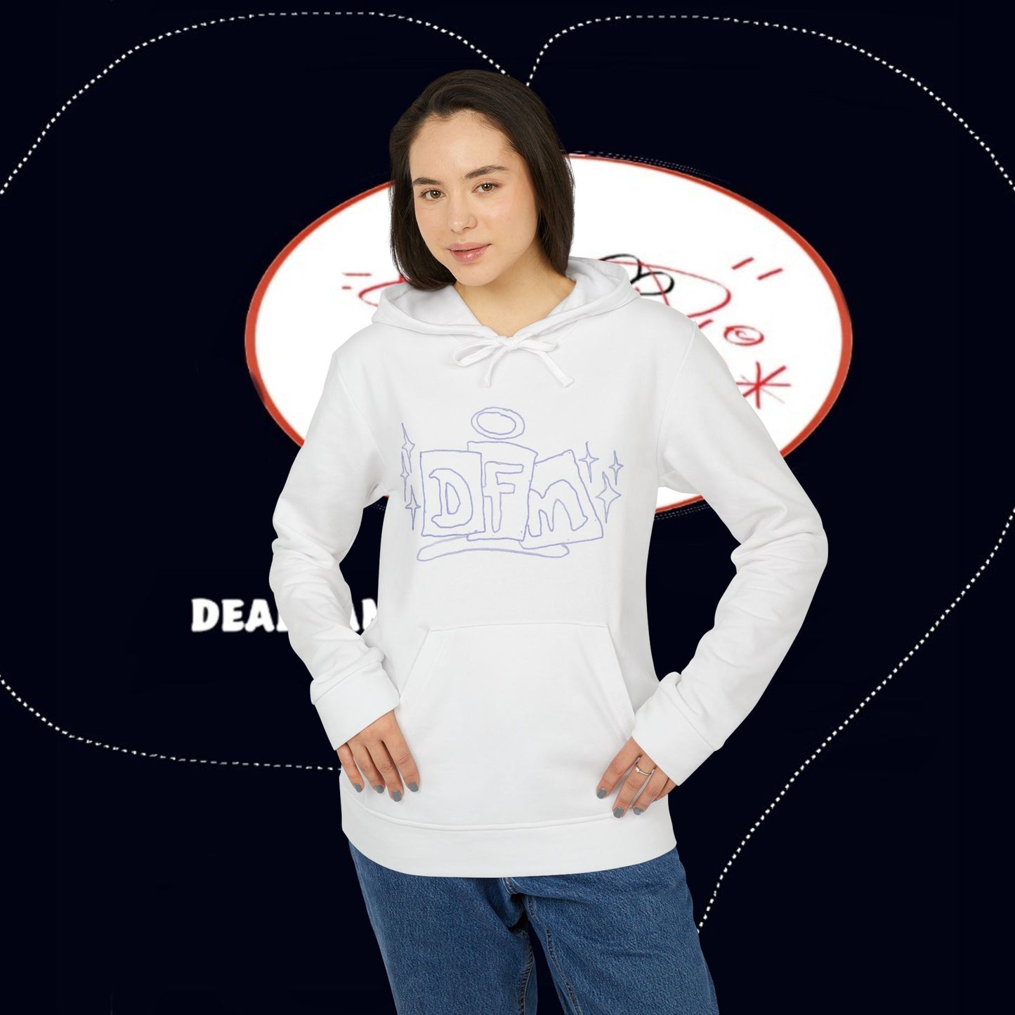adidas® X deadfamil® Unisex Fleece Hoodie