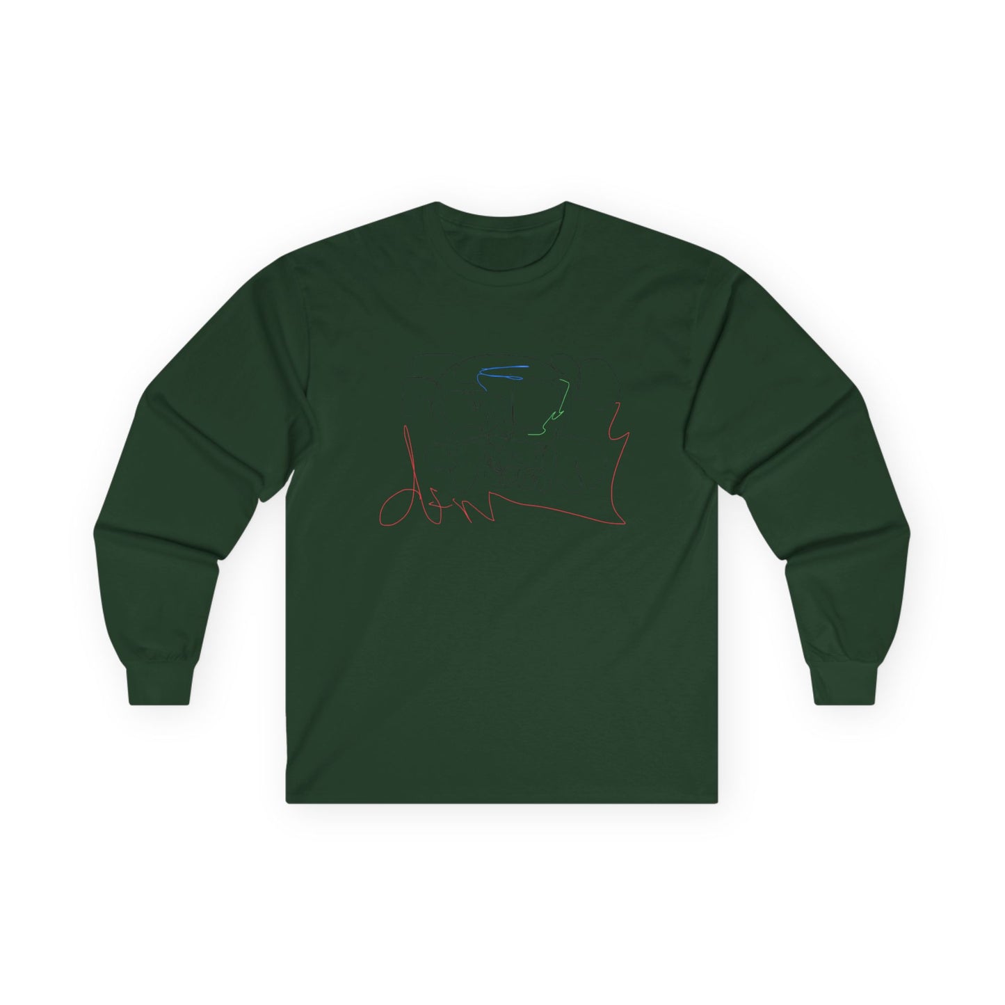Unisex deadfamily rose cross long sleeve