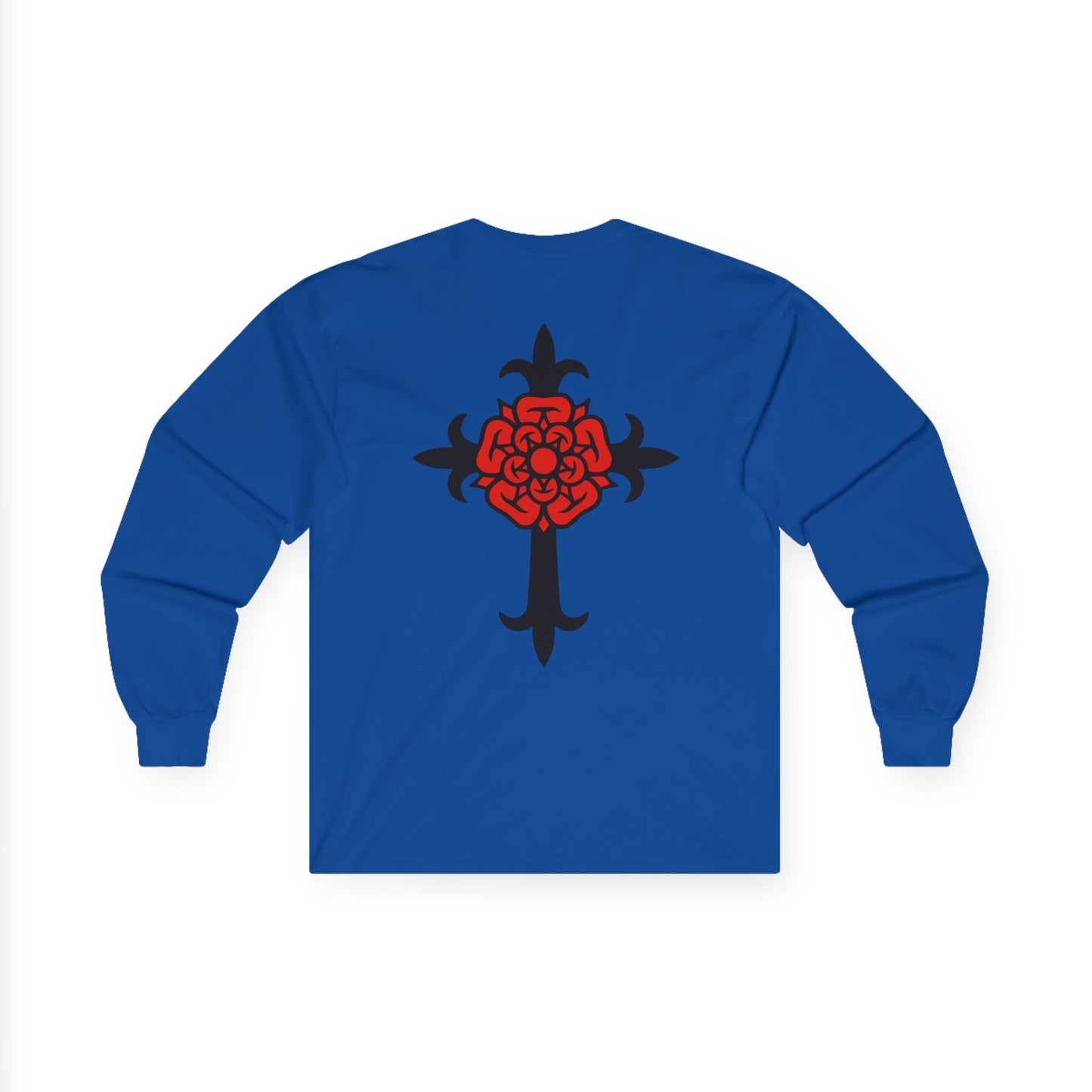 Unisex deadfamily rose cross long sleeve