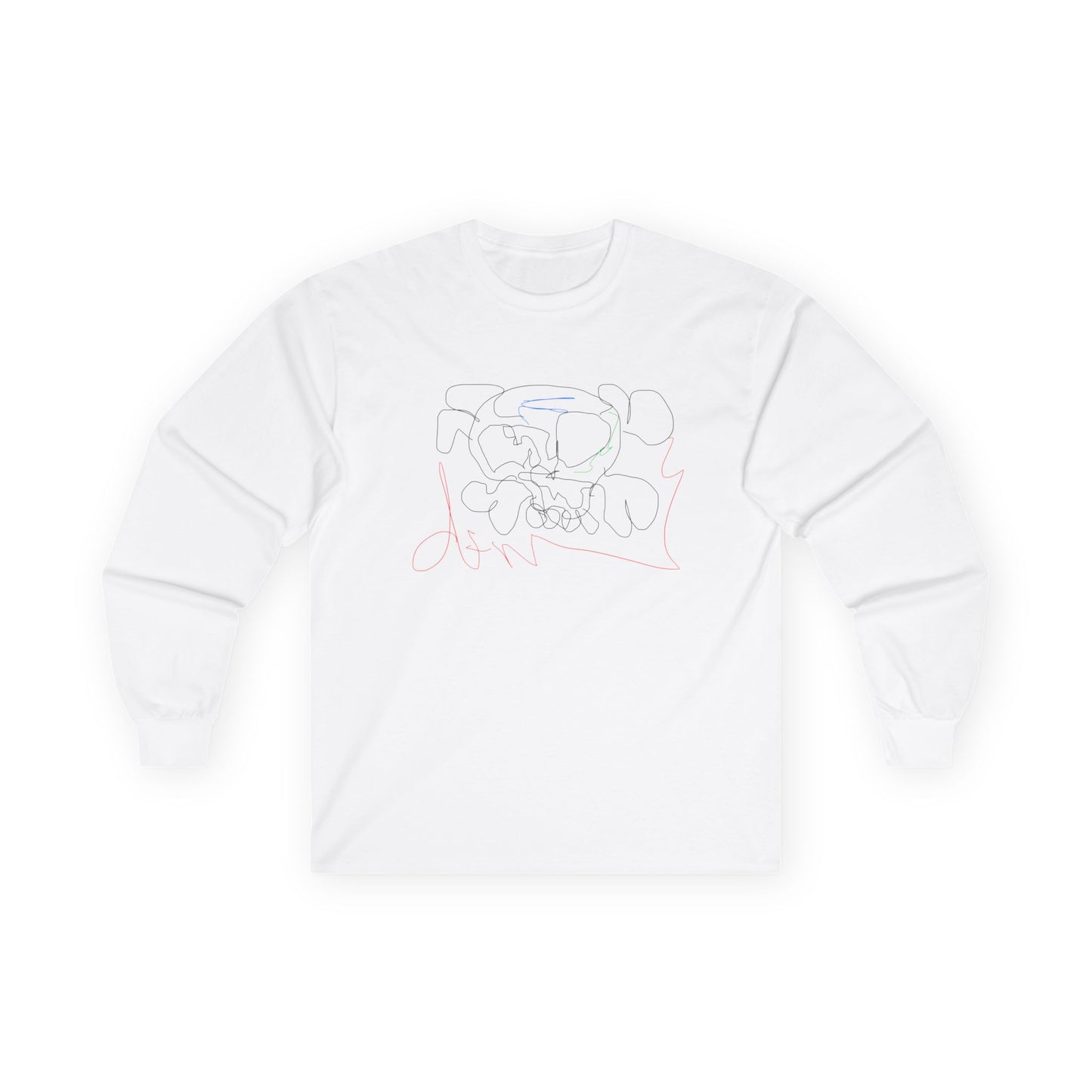 Unisex deadfamily rose cross long sleeve