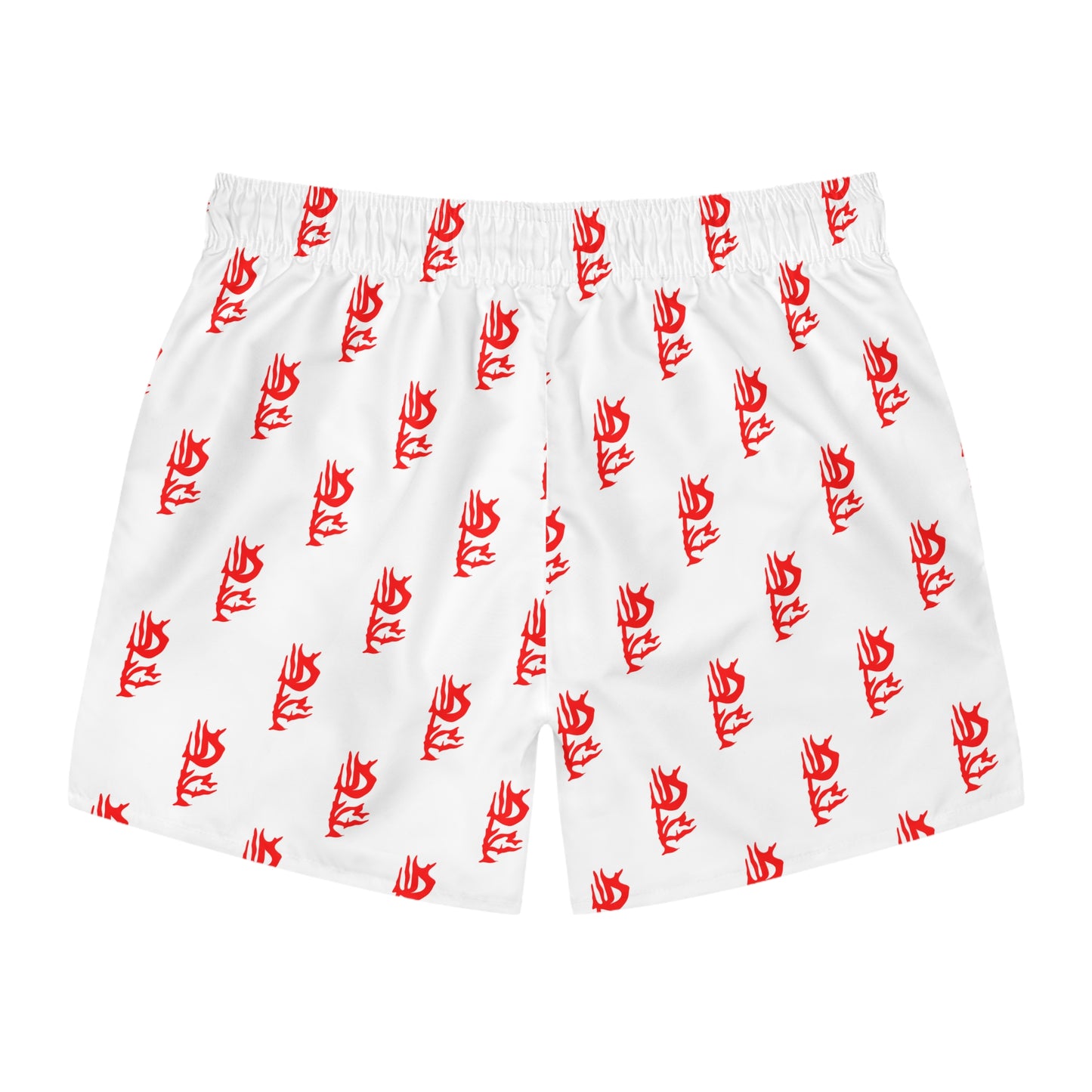 df flame logo designer swim trunks