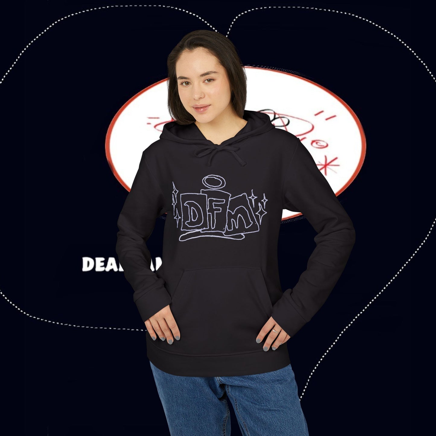 adidas® X deadfamil® Unisex Fleece Hoodie