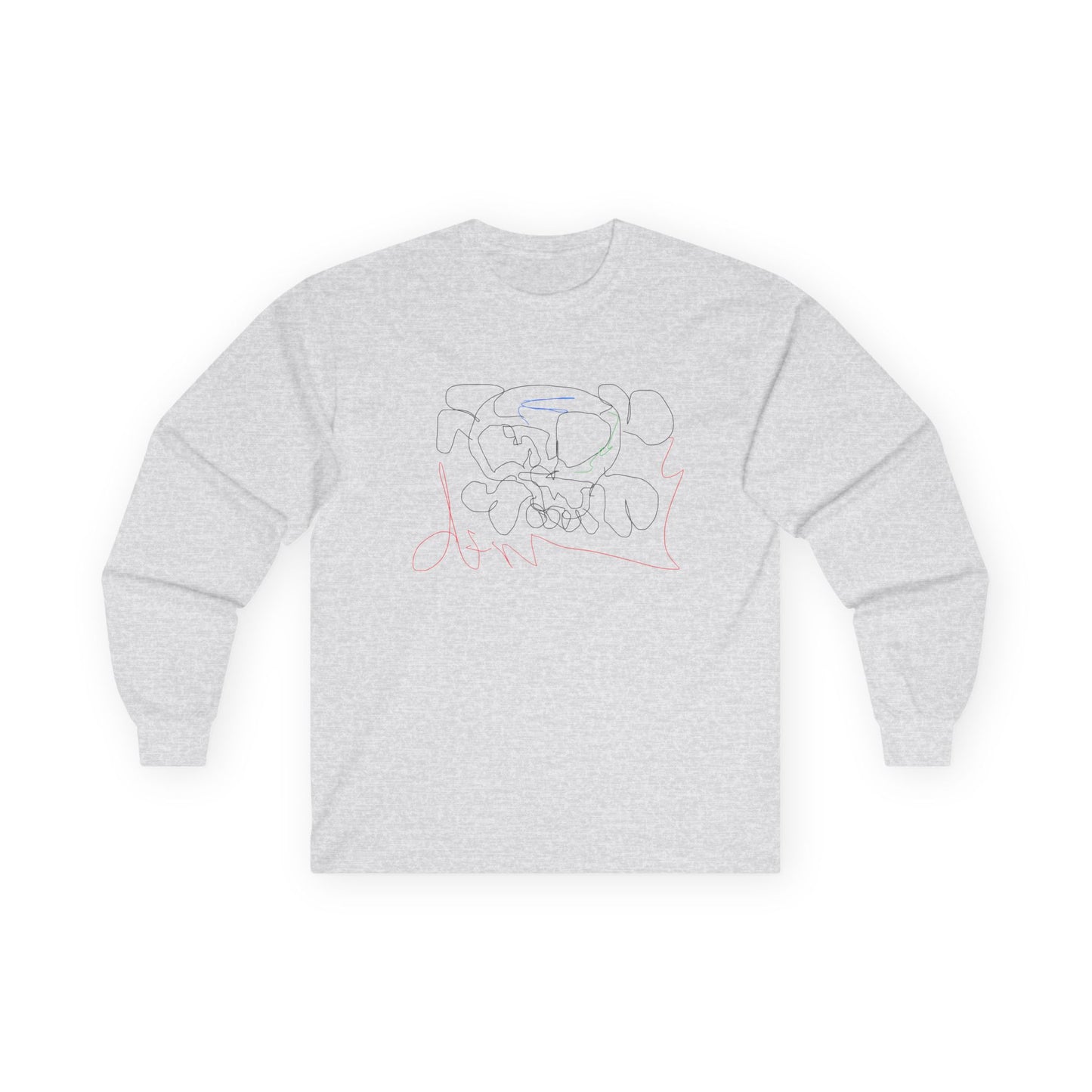 Unisex deadfamily rose cross long sleeve