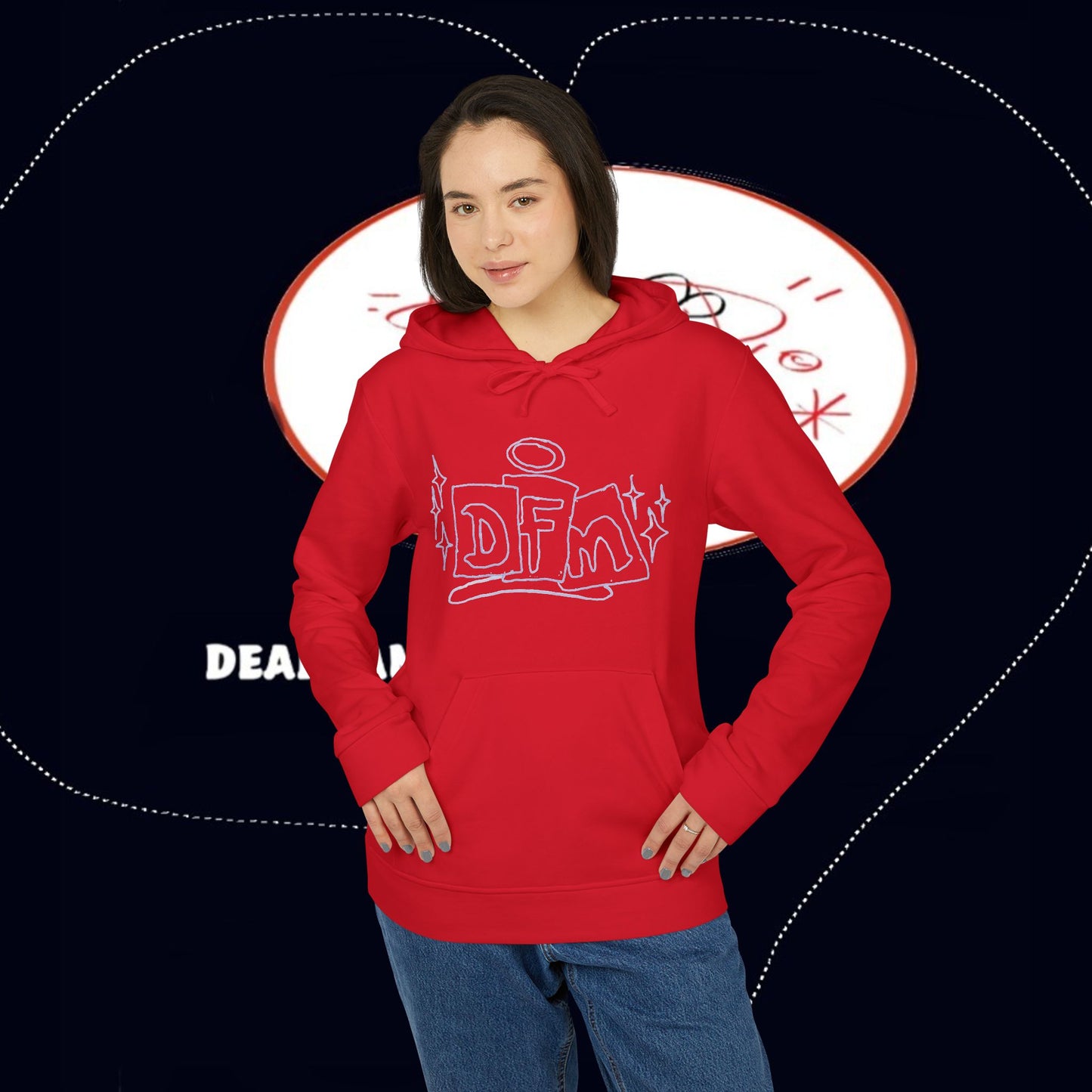 adidas® X deadfamil® Unisex Fleece Hoodie