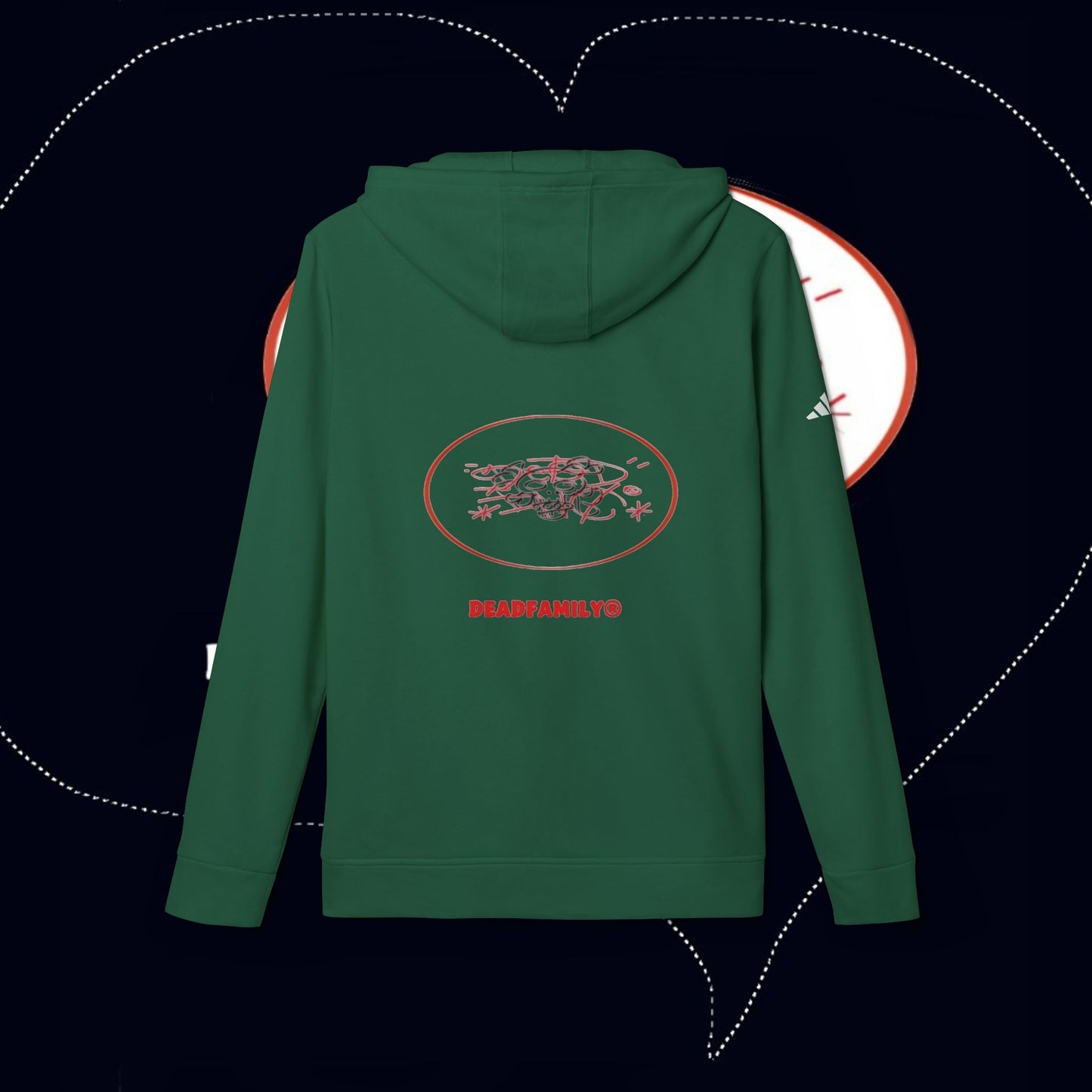 Deadfamily® X adidas® Unisex Fleece Hoodie