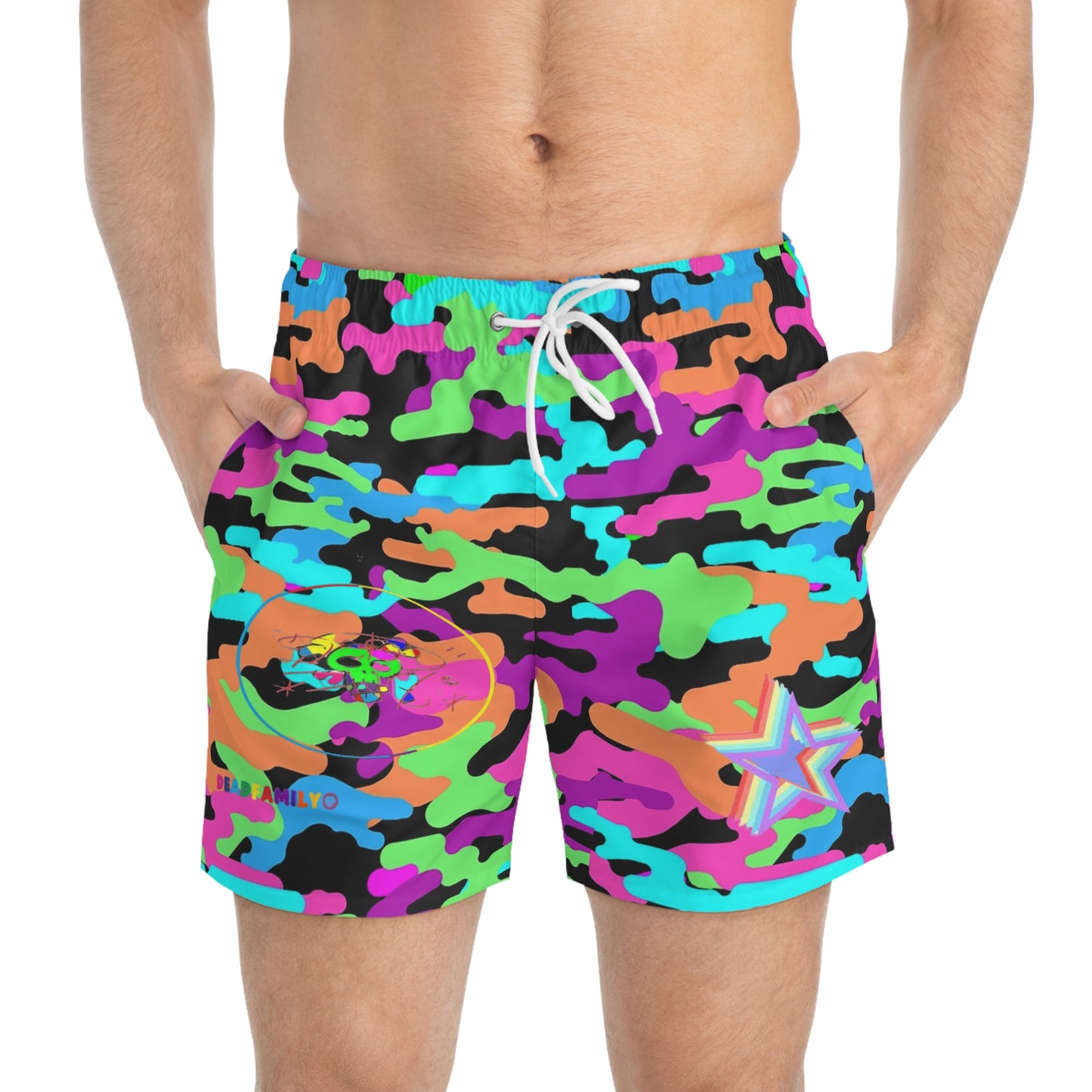 DEADFOREVER MERCHANDISE® swim shorts