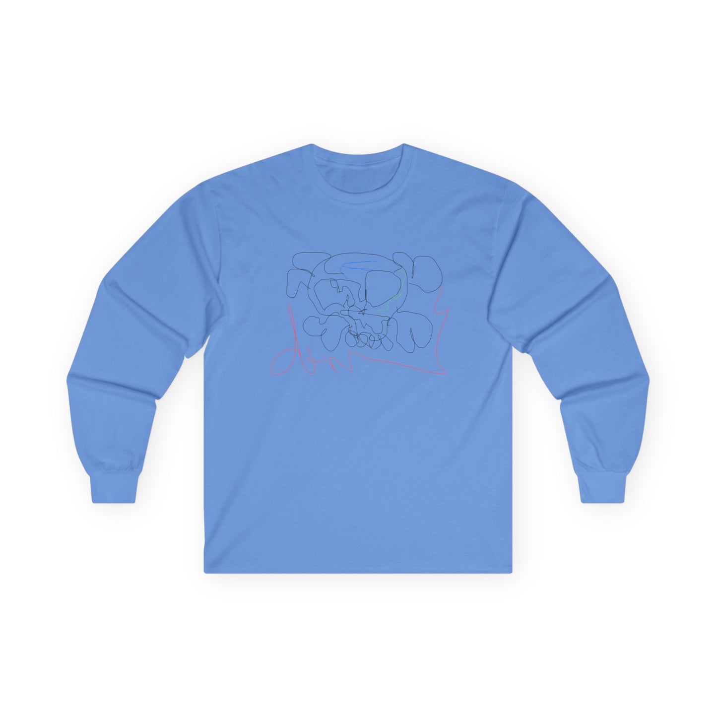Unisex deadfamily rose cross long sleeve