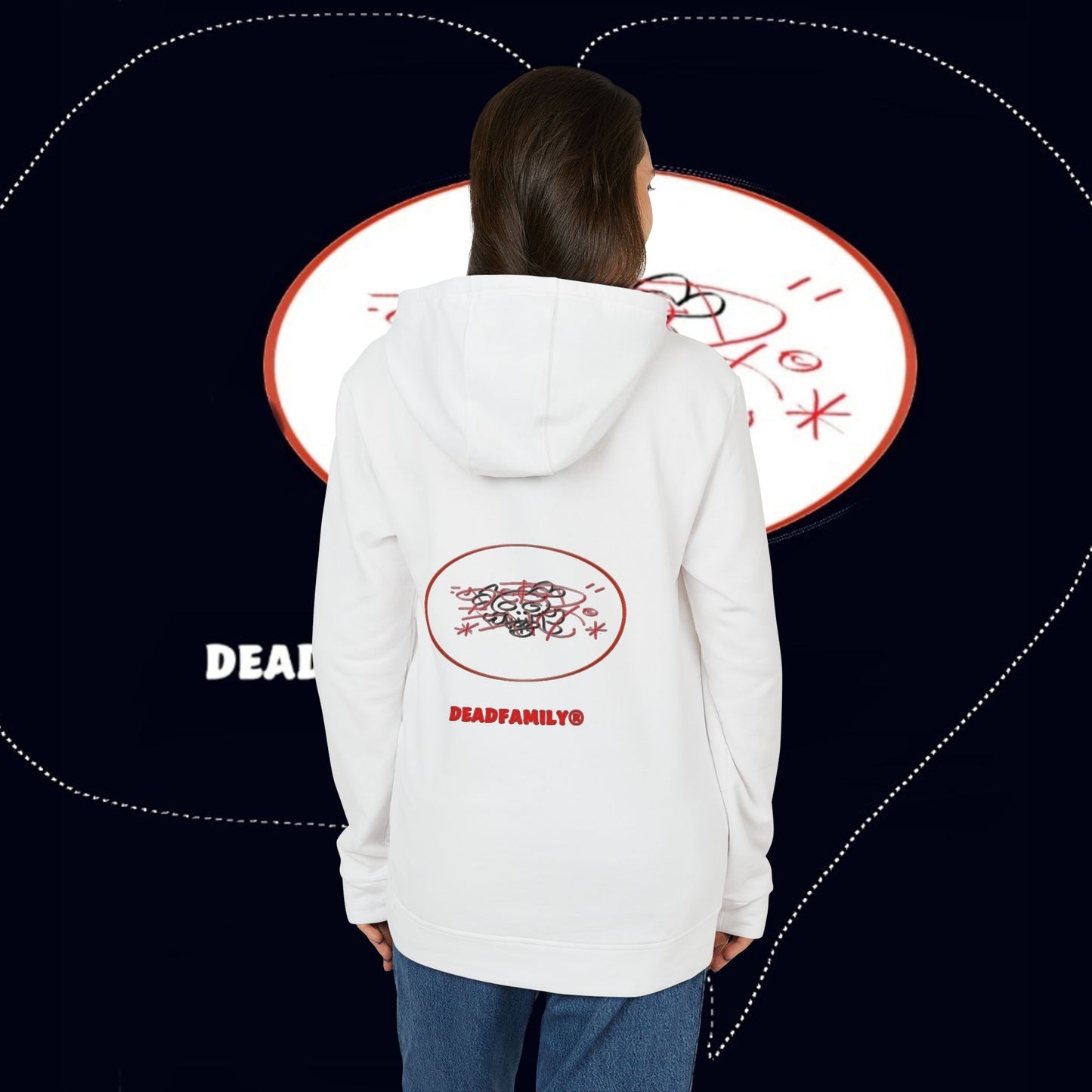 Deadfamily® X adidas® Unisex Fleece Hoodie