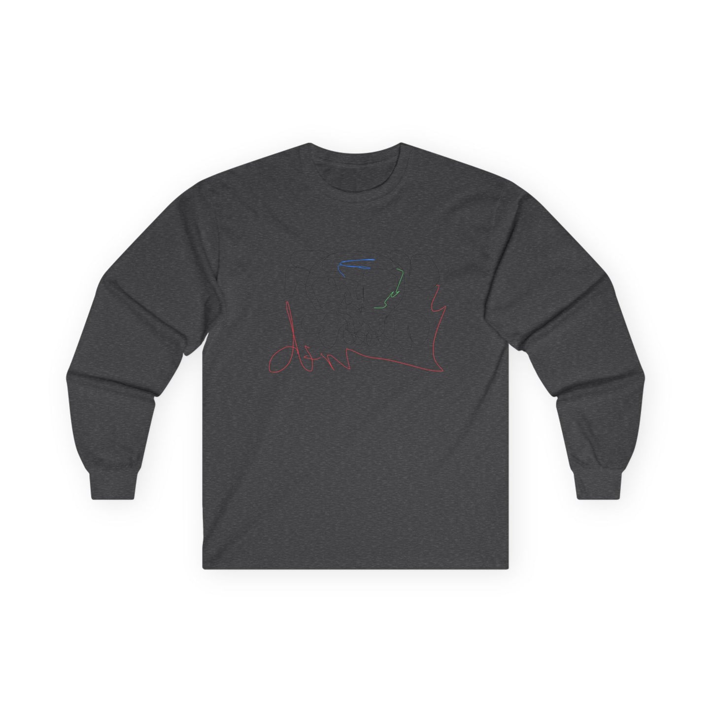 Unisex deadfamily rose cross long sleeve