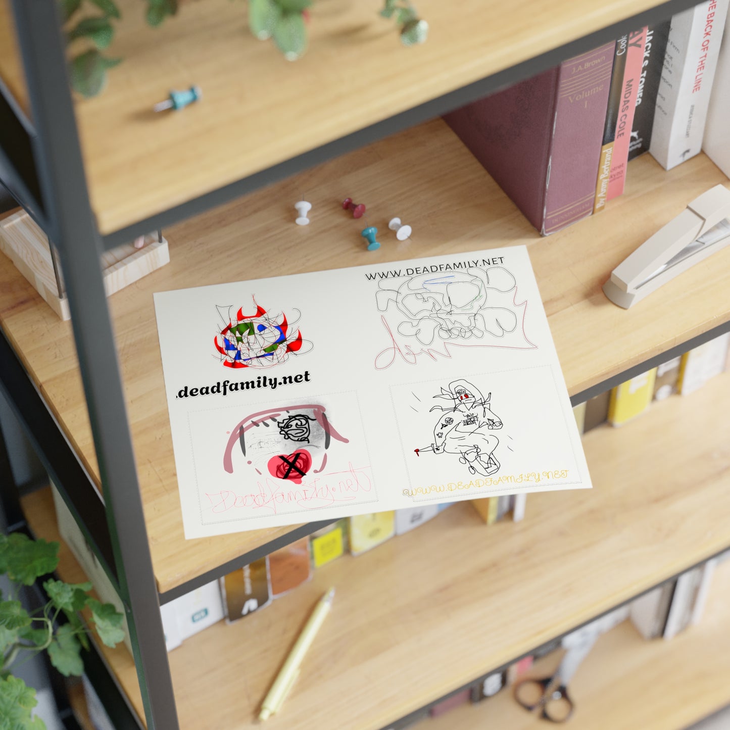 deadfamily sticker sheet