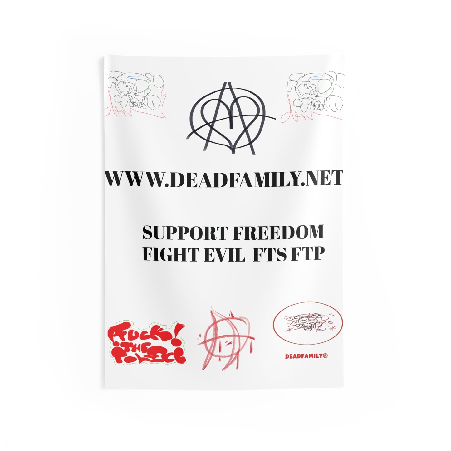 Support Freedom Indoor Wall Tapestry by deadfamily