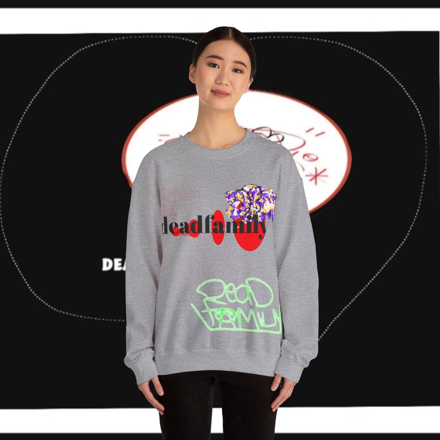 Deadfamily® ovadose Unisex Heavy Blend™ Crewneck Sweatshirt