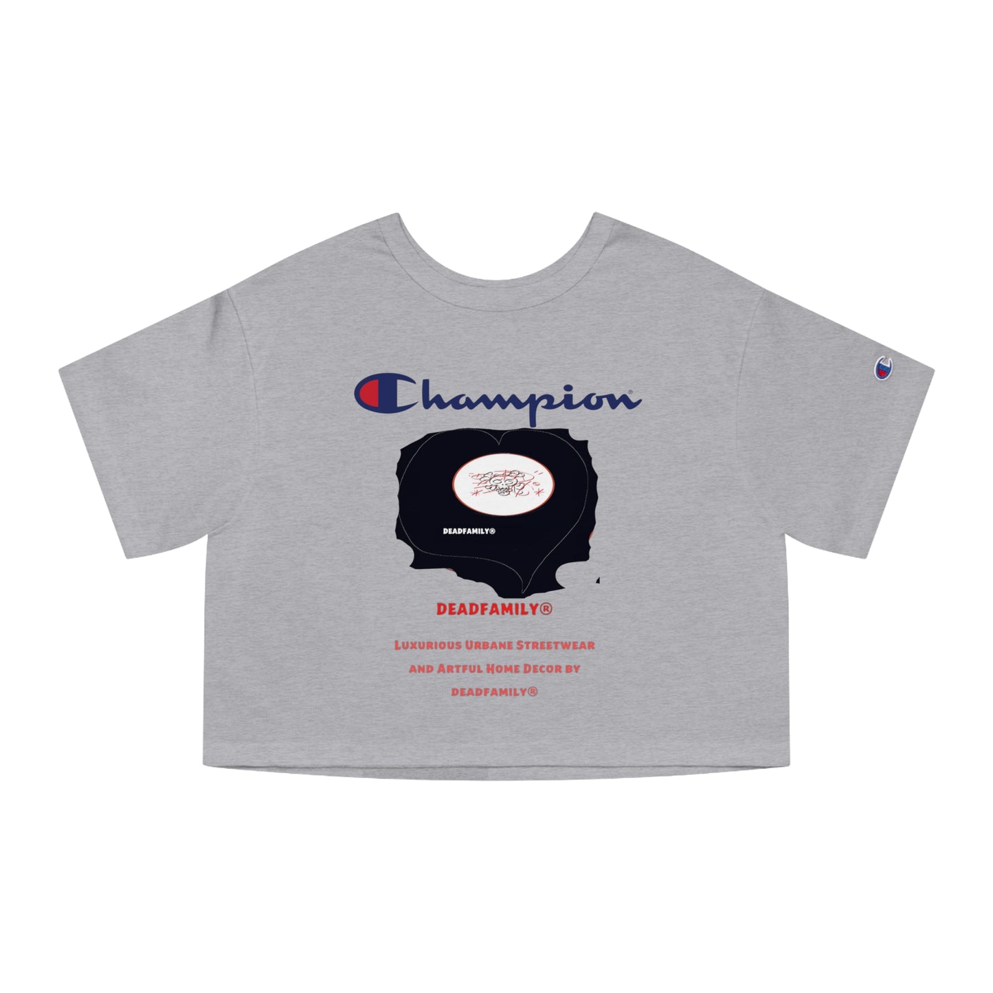 Deadfamily® X  Champion® Women's Heritage Cropped T-Shirt