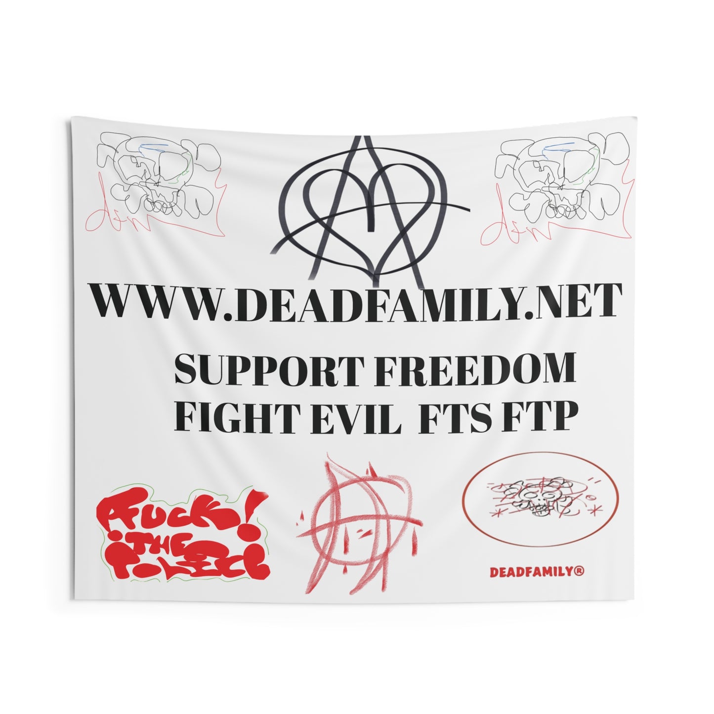 Support Freedom Indoor Wall Tapestry by deadfamily