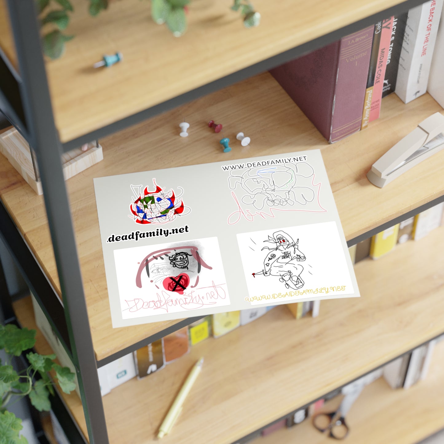 deadfamily sticker sheet
