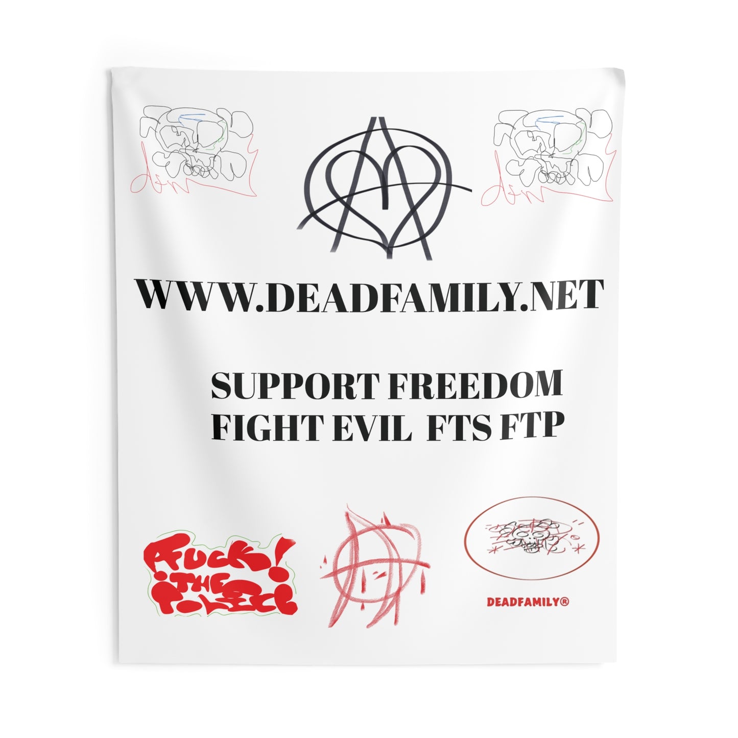 Support Freedom Indoor Wall Tapestry by deadfamily