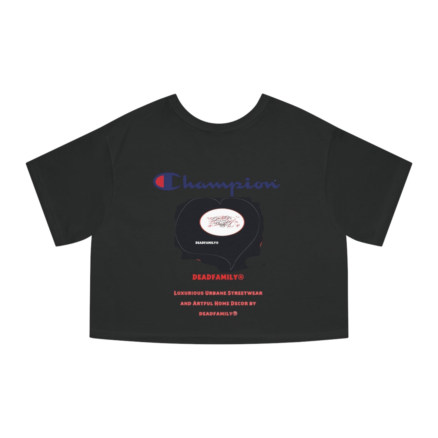 Deadfamily® X  Champion® Women's Heritage Cropped T-Shirt