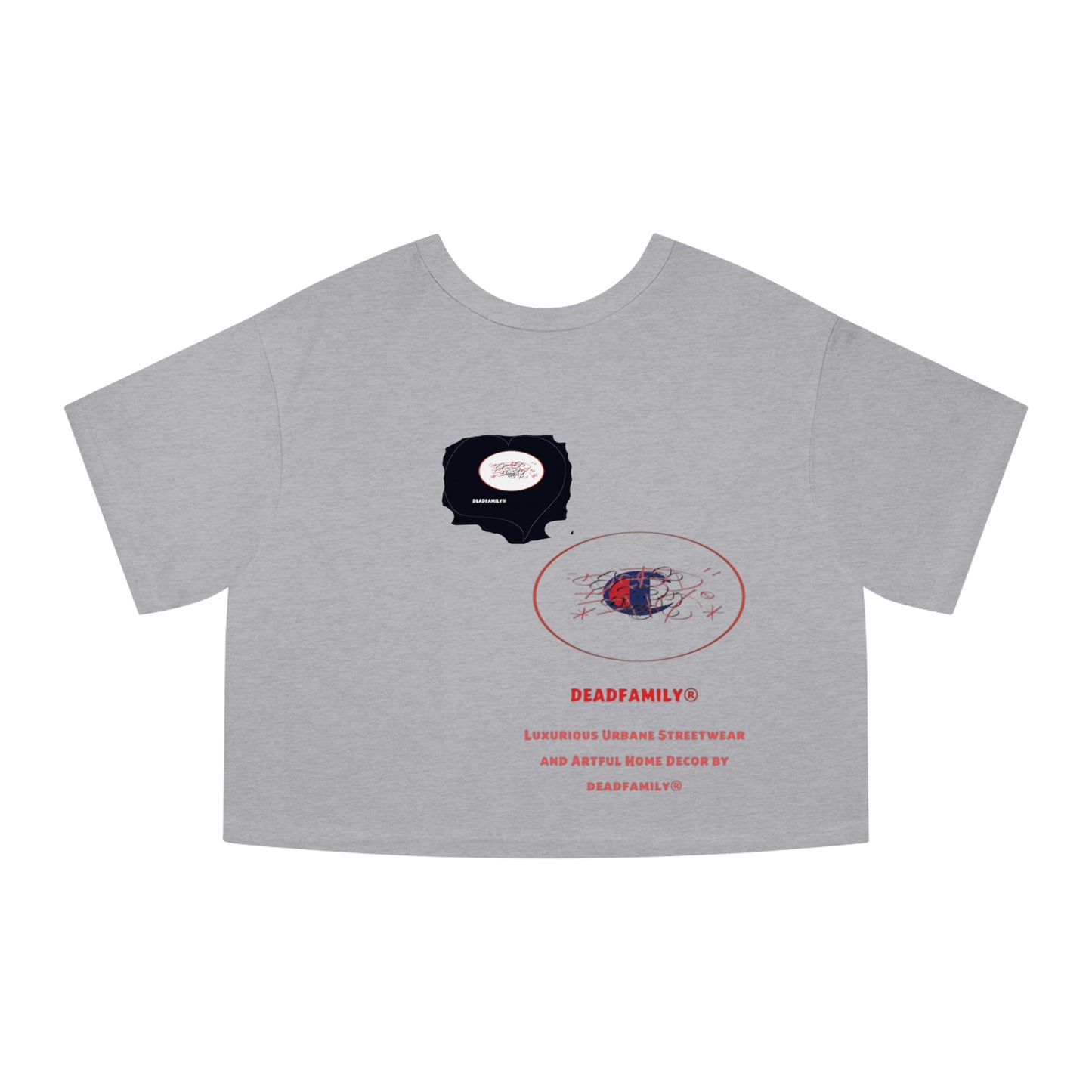 Deadfamily® X  Champion® Women's Heritage Cropped T-Shirt