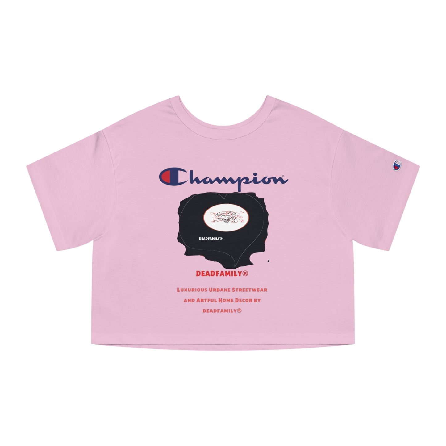 Deadfamily® X  Champion® Women's Heritage Cropped T-Shirt