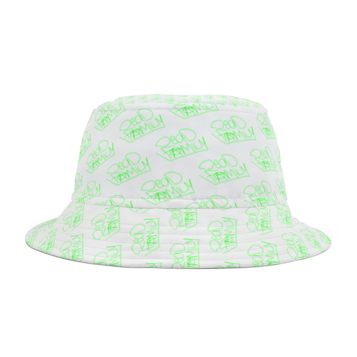 Bucket Hat - Deadfamily Neon Graffiti Custom Font Design