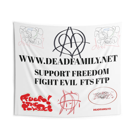 Support Freedom Indoor Wall Tapestry by deadfamily