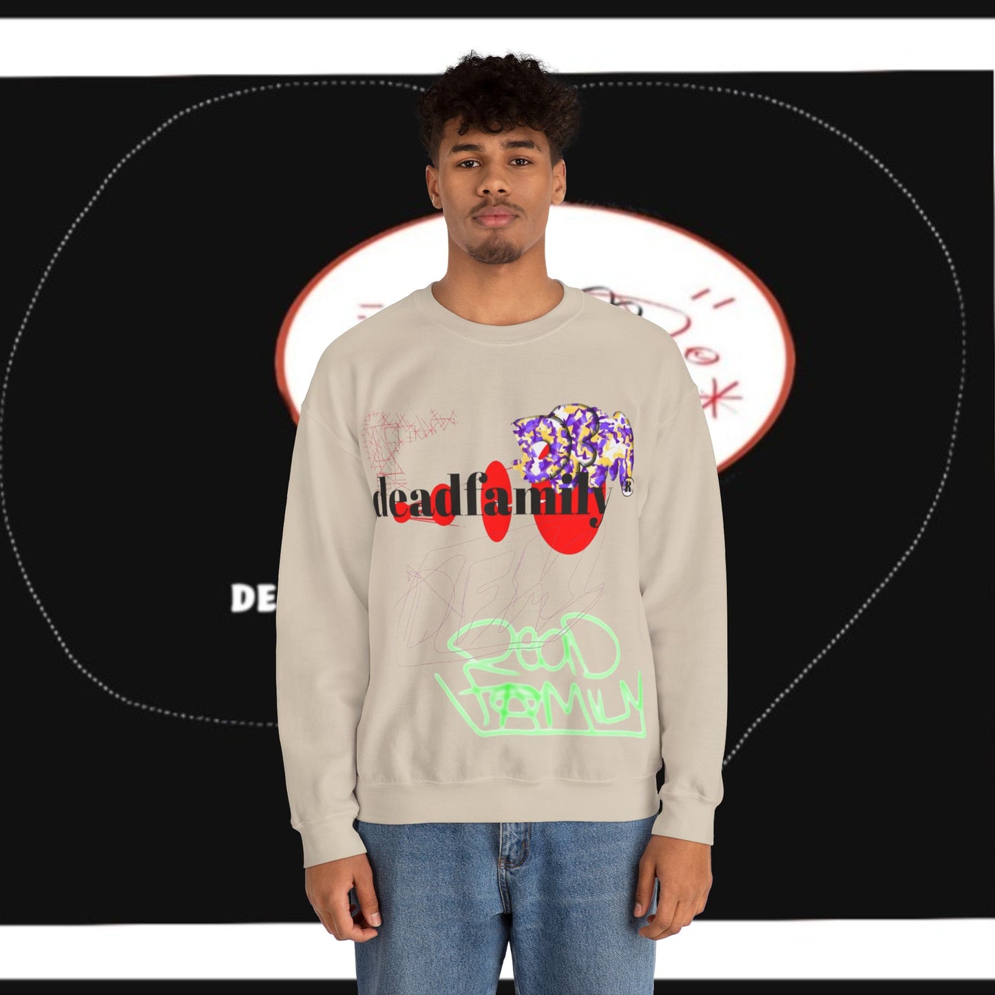 Deadfamily® ovadose Unisex Heavy Blend™ Crewneck Sweatshirt