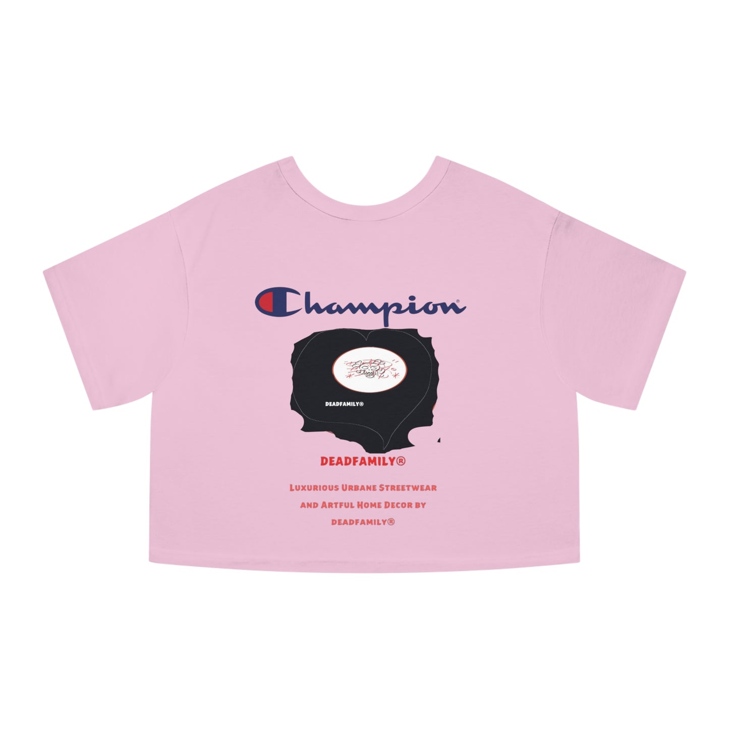 Deadfamily® X  Champion® Women's Heritage Cropped T-Shirt