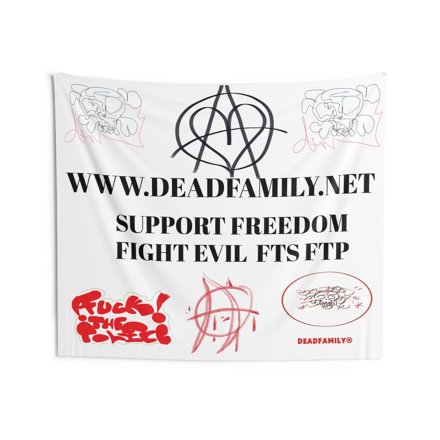 Support Freedom Indoor Wall Tapestry by deadfamily