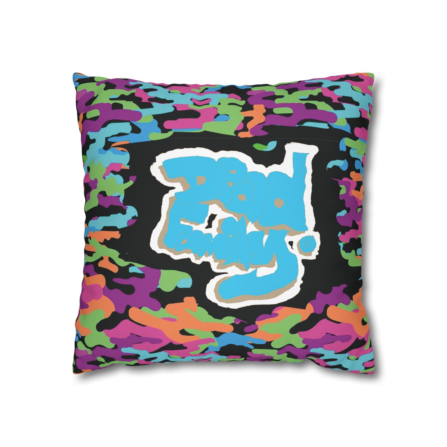 Deadfamily® Square Poly Canvas Pillowcase