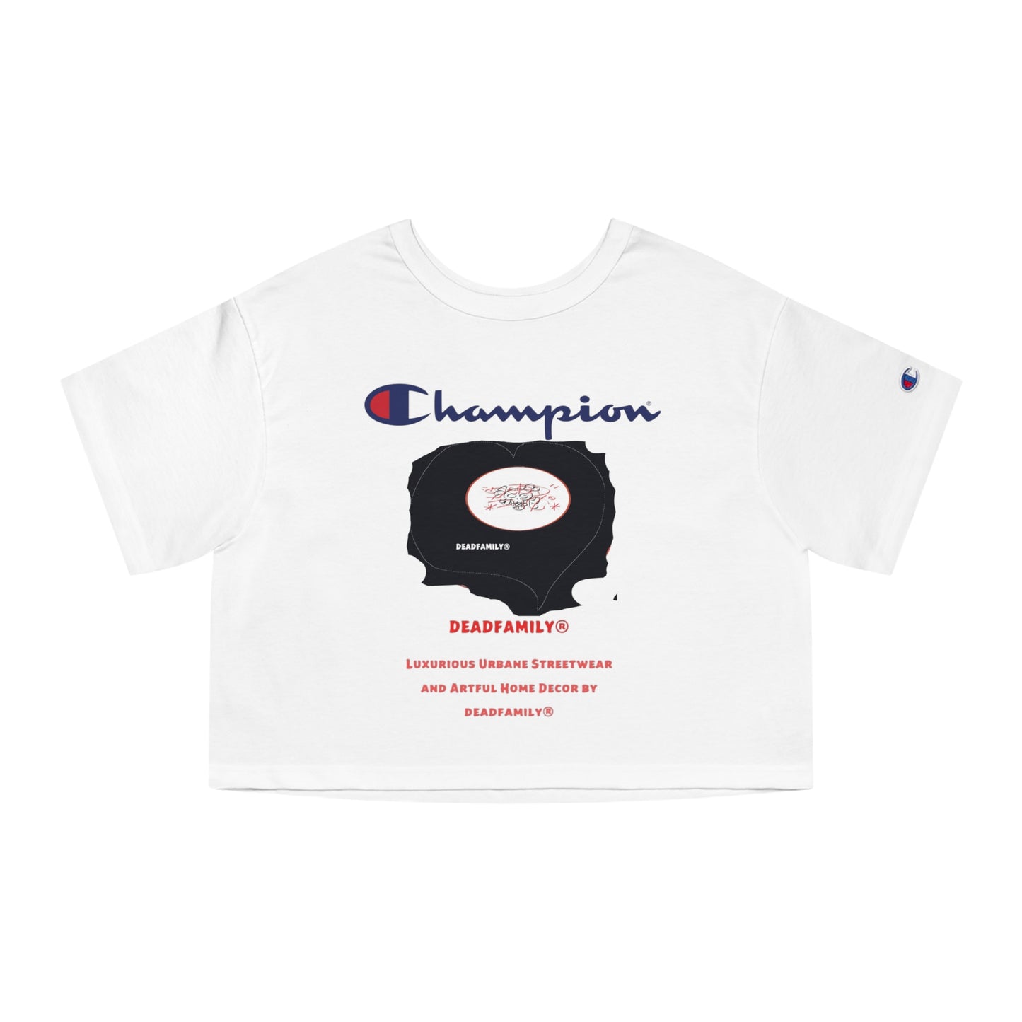 Deadfamily® X  Champion® Women's Heritage Cropped T-Shirt