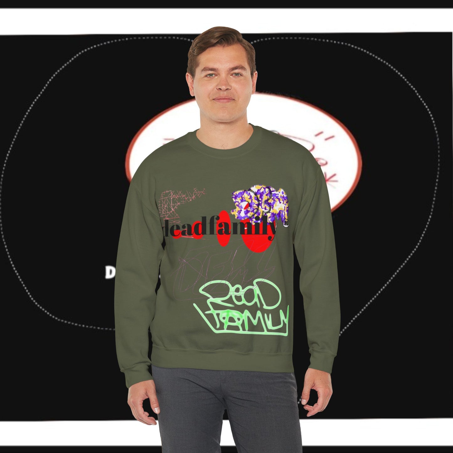 Deadfamily® ovadose Unisex Heavy Blend™ Crewneck Sweatshirt